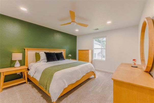 Bedroom, Interior, Recessed Lighting