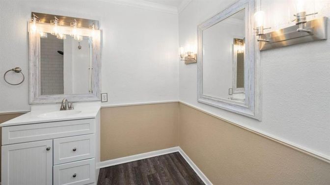 Bathroom, Interior, Wood Texture Flooring