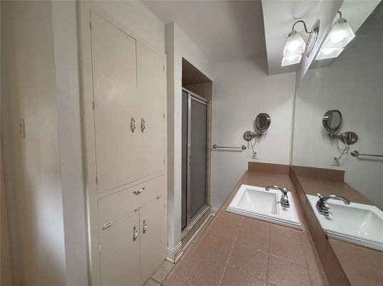 Bathroom, Dual Sink Vanities, Glass Shower, Interior