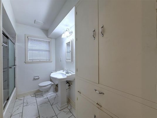 Bathroom, Glass Shower, Interior, Marble