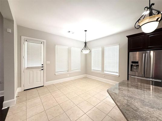 Empty room, Interior, Pendant Lights, Stainless Steel Appliances