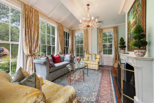Chandelier, Interior, Living room, Wood Texture Flooring