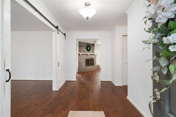 Empty room, Fireplace, Interior, Wood Texture Flooring