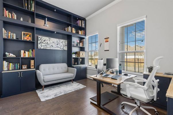 Home Office, Interior, Wood Texture Flooring