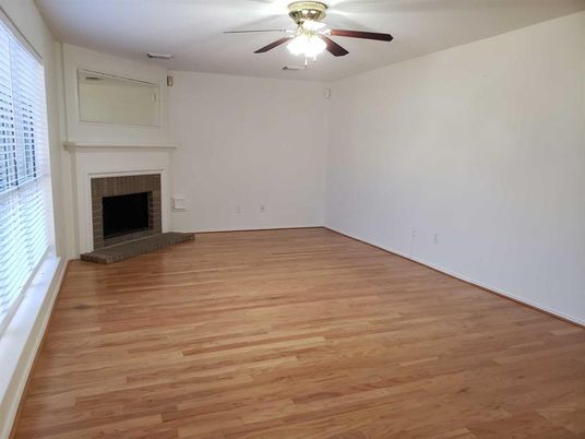 Empty room, Fireplace, Interior, Wood Texture Flooring