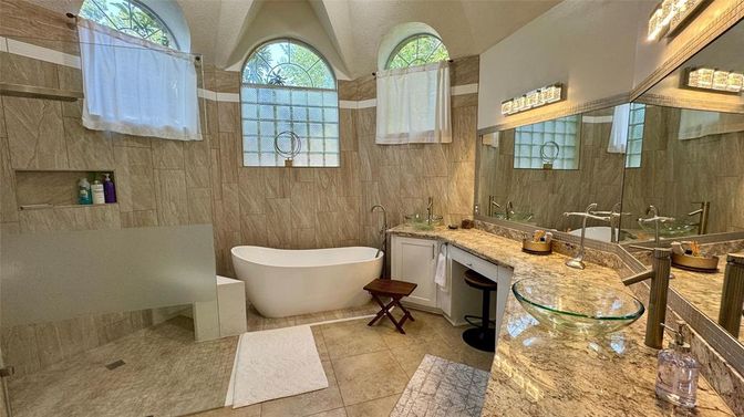 Bathroom, Dual Sink Vanities, Free Standing Baths, Interior