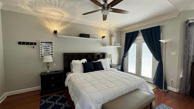 Bedroom, Interior, Wood Texture Flooring