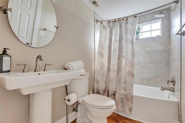 Bathroom, Interior, Wood Texture Flooring