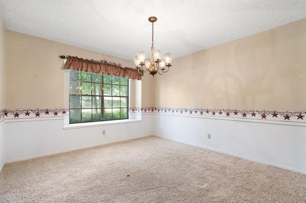 Chandelier, Empty room, Interior