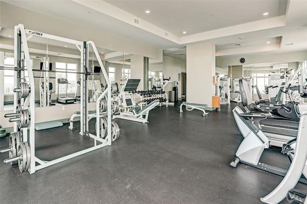 Fitness Equipment, Gym, Interior, Recessed Lighting