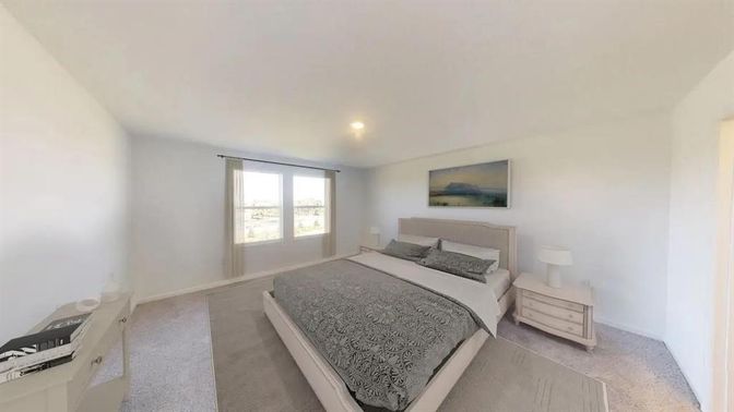 Bedroom, Interior, Recessed Lighting