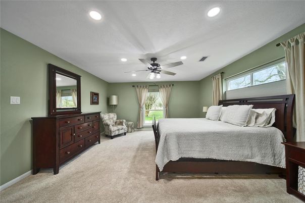 Bedroom, Interior, Recessed Lighting
