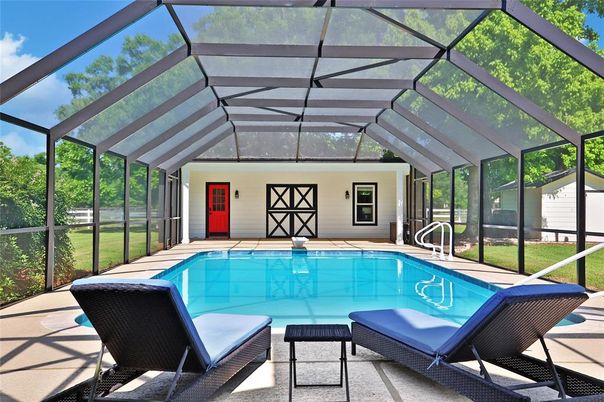 Glass Ceilings, Interior, Pool, Sun Room