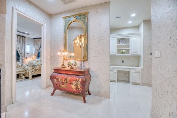 Bathroom, Bedroom, Interior, Marble Walls, Recessed Lighting