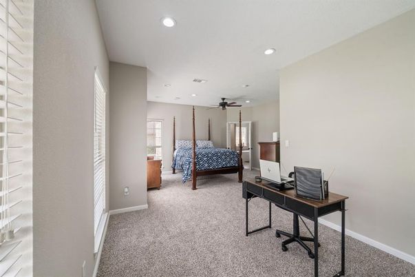 Bedroom, Home Office, Interior, Recessed Lighting