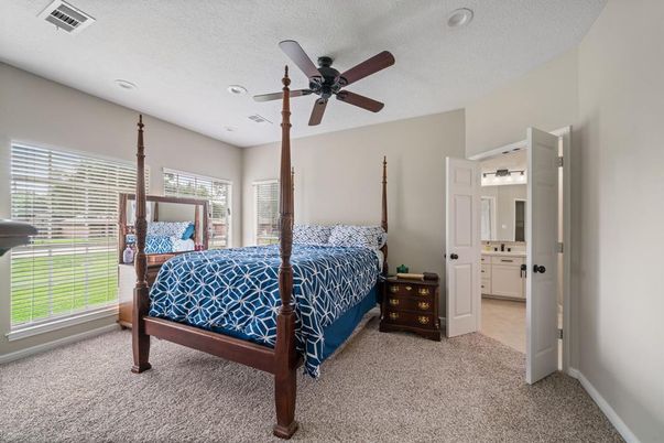 Bedroom, Interior, Recessed Lighting