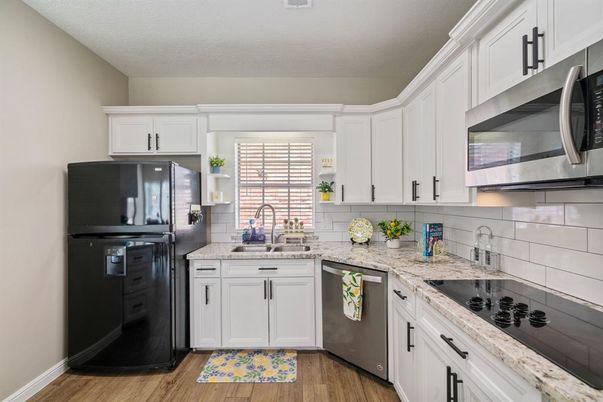 Interior, Kitchen, Wood Texture Flooring