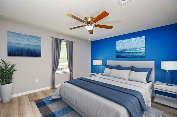 Bedroom, Interior, Wood Texture Flooring