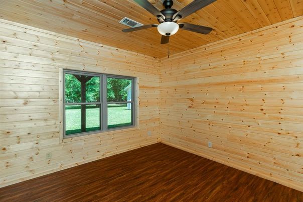 Empty room, Interior, Wooden Ceilings, Wood Texture Flooring, Wooden Walls