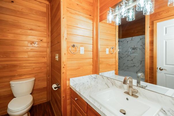 Bathroom, Interior, Wooden Walls