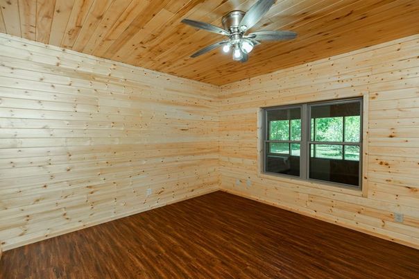 Empty room, Interior, Wooden Ceilings, Wood Texture Flooring, Wooden Walls