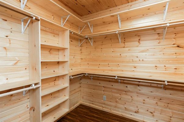 Interior, Walk-in Closets, Wooden Ceilings, Wood Texture Flooring, Wooden Walls