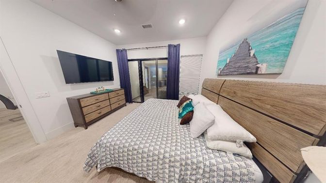 Bedroom, Interior, Recessed Lighting