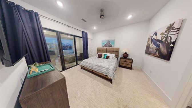 Bedroom, Interior, Recessed Lighting, Water