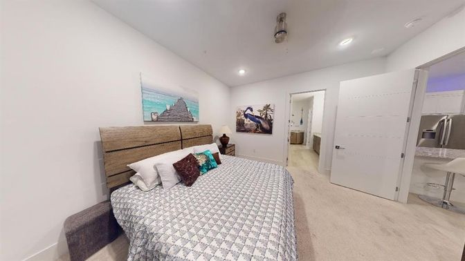 Bedroom, Interior, Recessed Lighting