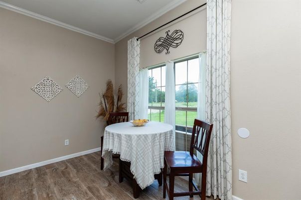 Dining room, Interior, Wood Texture Flooring