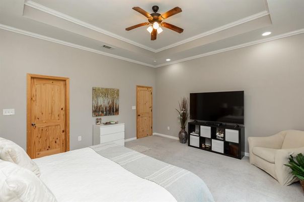 Bedroom, Interior, Recessed Lighting