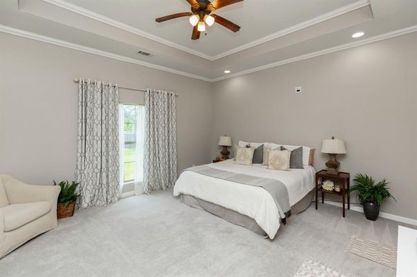 Bedroom, Interior, Recessed Lighting