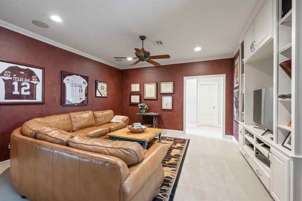 Interior, Living room, Recessed Lighting