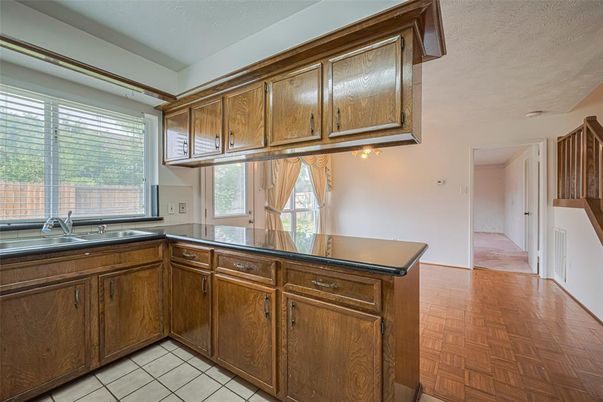 Interior, Kitchen, Wood Texture Flooring