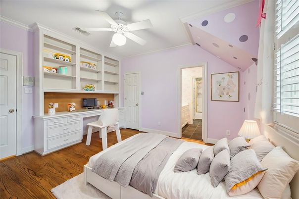 Bedroom, Home Office, Interior, Wood Texture Flooring