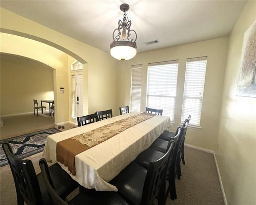 Dining room, Interior, Pendant Lights