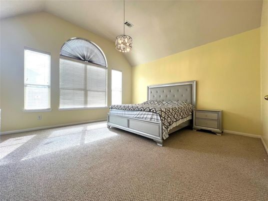 Bedroom, Interior, Pendant Lights
