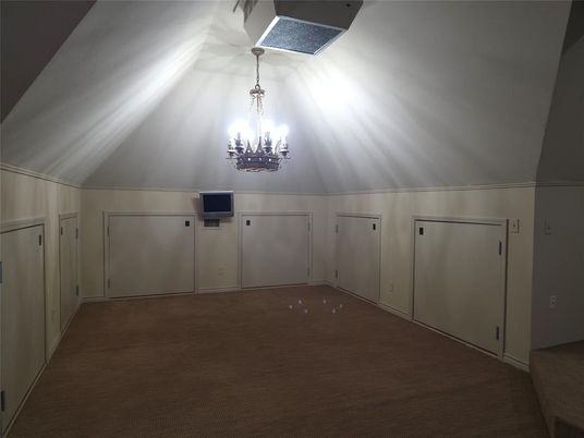 Chandelier, Empty room, Interior