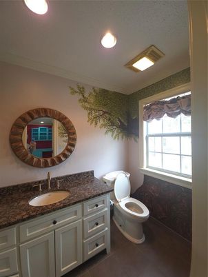 Bathroom, Interior, Recessed Lighting
