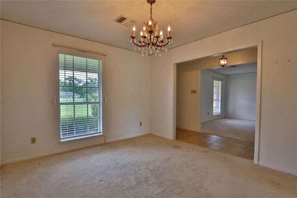 Chandelier, Empty room, Interior
