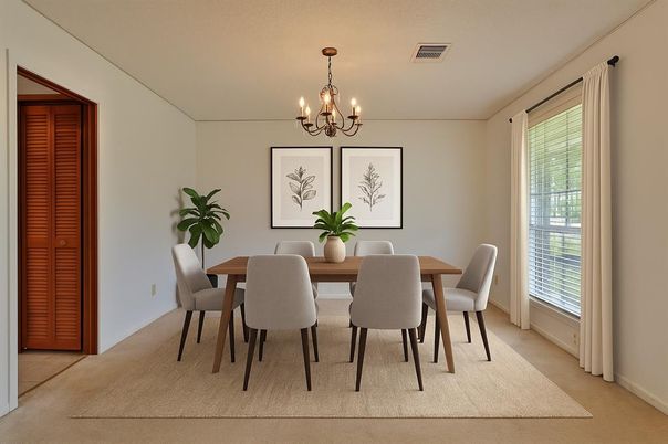 Chandelier, Dining room, Interior
