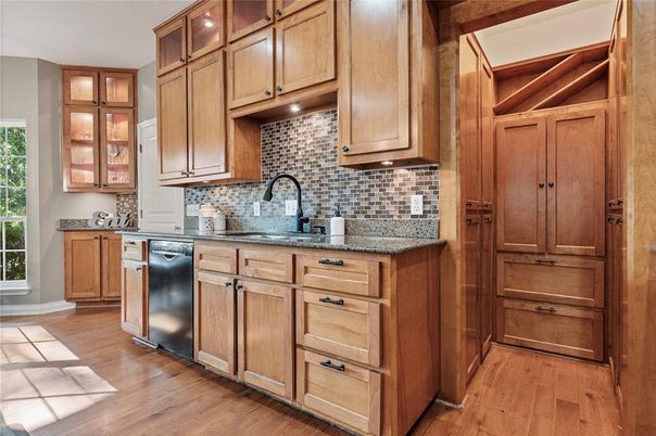 Interior, Kitchen, Wood Texture Flooring