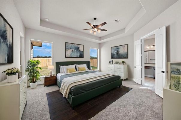Bedroom, Interior, Recessed Lighting