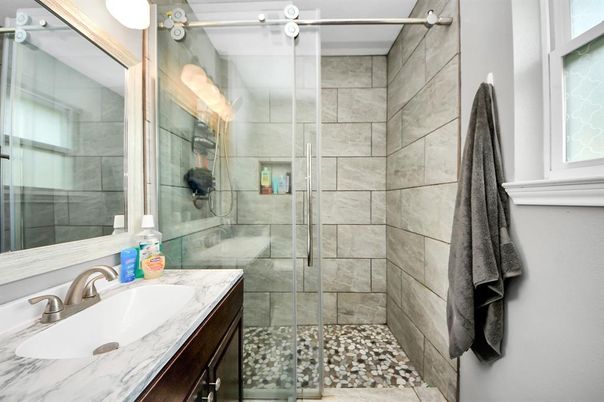 Bathroom, Glass Shower, Interior