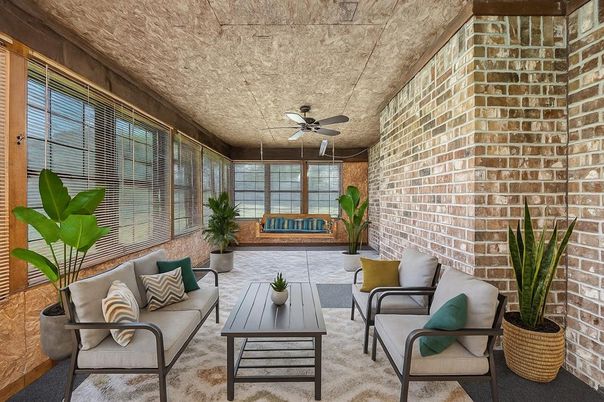 Interior, Living room, Stone Walls