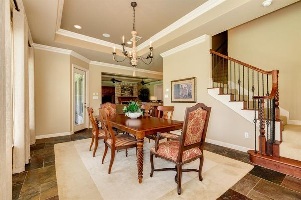 Chandelier, Dining room, Interior, Recessed Lighting