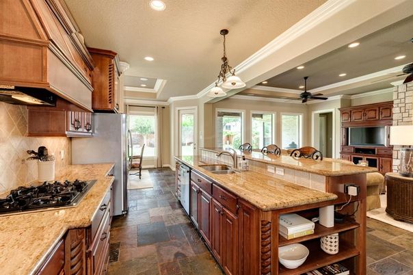 Interior, Kitchen, Pendant Lights, Recessed Lighting