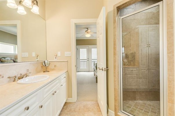 Bathroom, Dual Sink Vanities, Glass Shower, Interior