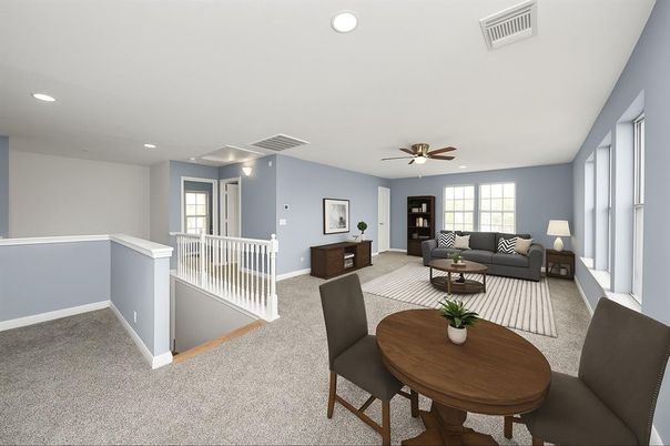 Interior, Living room, Recessed Lighting