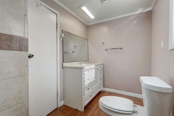 Bathroom, Interior, Wood Texture Flooring